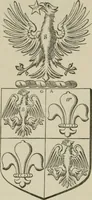 An illustration from The visitation of London : anno Domini 1633, 1634, and 1635. Made by Sr. Henry St. George, kt., Richmond herald, and deputy and marshal to Sr. Richard St. George, kt., Clarencieux king of armes (1880)