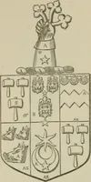 An illustration from The visitation of London : anno Domini 1633, 1634, and 1635. Made by Sr. Henry St. George, kt., Richmond herald, and deputy and marshal to Sr. Richard St. George, kt., Clarencieux king of armes (1880)