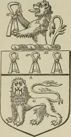 An illustration from The visitation of London : anno Domini 1633, 1634, and 1635. Made by Sr. Henry St. George, kt., Richmond herald, and deputy and marshal to Sr. Richard St. George, kt., Clarencieux king of armes (1880)