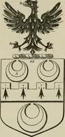 An illustration from The visitation of London : anno Domini 1633, 1634, and 1635. Made by Sr. Henry St. George, kt., Richmond herald, and deputy and marshal to Sr. Richard St. George, kt., Clarencieux king of armes (1880)