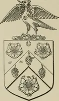 An illustration from The visitation of London : anno Domini 1633, 1634, and 1635. Made by Sr. Henry St. George, kt., Richmond herald, and deputy and marshal to Sr. Richard St. George, kt., Clarencieux king of armes (1880)