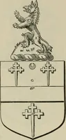 An illustration from The visitation of London : anno Domini 1633, 1634, and 1635. Made by Sr. Henry St. George, kt., Richmond herald, and deputy and marshal to Sr. Richard St. George, kt., Clarencieux king of armes (1880)