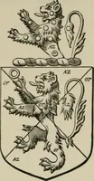 An illustration from The visitation of London : anno Domini 1633, 1634, and 1635. Made by Sr. Henry St. George, kt., Richmond herald, and deputy and marshal to Sr. Richard St. George, kt., Clarencieux king of armes (1880)
