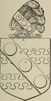 An illustration from The visitation of London : anno Domini 1633, 1634, and 1635. Made by Sr. Henry St. George, kt., Richmond herald, and deputy and marshal to Sr. Richard St. George, kt., Clarencieux king of armes (1880)