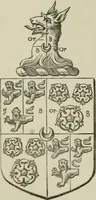 An illustration from The visitation of London : anno Domini 1633, 1634, and 1635. Made by Sr. Henry St. George, kt., Richmond herald, and deputy and marshal to Sr. Richard St. George, kt., Clarencieux king of armes (1880)