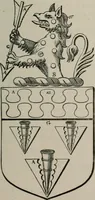 An illustration from The visitation of London : anno Domini 1633, 1634, and 1635. Made by Sr. Henry St. George, kt., Richmond herald, and deputy and marshal to Sr. Richard St. George, kt., Clarencieux king of armes (1880)