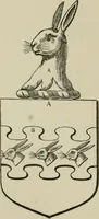 An illustration from The visitation of London : anno Domini 1633, 1634, and 1635. Made by Sr. Henry St. George, kt., Richmond herald, and deputy and marshal to Sr. Richard St. George, kt., Clarencieux king of armes (1880)