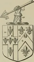 An illustration from The visitation of London : anno Domini 1633, 1634, and 1635. Made by Sr. Henry St. George, kt., Richmond herald, and deputy and marshal to Sr. Richard St. George, kt., Clarencieux king of armes (1880)