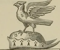 An illustration from The visitation of London : anno Domini 1633, 1634, and 1635. Made by Sr. Henry St. George, kt., Richmond herald, and deputy and marshal to Sr. Richard St. George, kt., Clarencieux king of armes (1880)