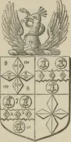 An illustration from The visitation of London : anno Domini 1633, 1634, and 1635. Made by Sr. Henry St. George, kt., Richmond herald, and deputy and marshal to Sr. Richard St. George, kt., Clarencieux king of armes (1880)