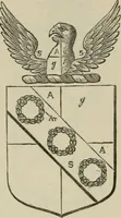 An illustration from The visitation of London : anno Domini 1633, 1634, and 1635. Made by Sr. Henry St. George, kt., Richmond herald, and deputy and marshal to Sr. Richard St. George, kt., Clarencieux king of armes (1880)