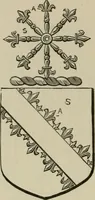 An illustration from The visitation of London : anno Domini 1633, 1634, and 1635. Made by Sr. Henry St. George, kt., Richmond herald, and deputy and marshal to Sr. Richard St. George, kt., Clarencieux king of armes (1880)