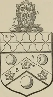 An illustration from The visitation of London : anno Domini 1633, 1634, and 1635. Made by Sr. Henry St. George, kt., Richmond herald, and deputy and marshal to Sr. Richard St. George, kt., Clarencieux king of armes (1880)