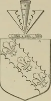 An illustration from The visitation of London : anno Domini 1633, 1634, and 1635. Made by Sr. Henry St. George, kt., Richmond herald, and deputy and marshal to Sr. Richard St. George, kt., Clarencieux king of armes (1880)