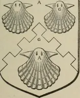 An illustration from The visitation of London : anno Domini 1633, 1634, and 1635. Made by Sr. Henry St. George, kt., Richmond herald, and deputy and marshal to Sr. Richard St. George, kt., Clarencieux king of armes (1880)