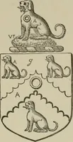 An illustration from The visitation of London : anno Domini 1633, 1634, and 1635. Made by Sr. Henry St. George, kt., Richmond herald, and deputy and marshal to Sr. Richard St. George, kt., Clarencieux king of armes (1880)