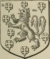 An illustration from The visitation of London : anno Domini 1633, 1634, and 1635. Made by Sr. Henry St. George, kt., Richmond herald, and deputy and marshal to Sr. Richard St. George, kt., Clarencieux king of armes (1880)