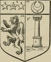 An illustration from The visitation of London : anno Domini 1633, 1634, and 1635. Made by Sr. Henry St. George, kt., Richmond herald, and deputy and marshal to Sr. Richard St. George, kt., Clarencieux king of armes (1880)