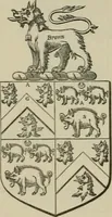 An illustration from The visitation of London : anno Domini 1633, 1634, and 1635. Made by Sr. Henry St. George, kt., Richmond herald, and deputy and marshal to Sr. Richard St. George, kt., Clarencieux king of armes (1880)