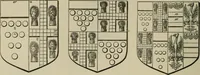 An illustration from The visitation of London : anno Domini 1633, 1634, and 1635. Made by Sr. Henry St. George, kt., Richmond herald, and deputy and marshal to Sr. Richard St. George, kt., Clarencieux king of armes (1880)