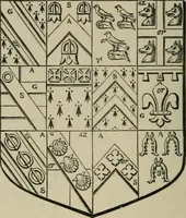 An illustration from The visitation of London : anno Domini 1633, 1634, and 1635. Made by Sr. Henry St. George, kt., Richmond herald, and deputy and marshal to Sr. Richard St. George, kt., Clarencieux king of armes (1880)