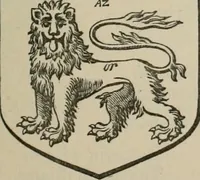 An illustration from The visitation of London : anno Domini 1633, 1634, and 1635. Made by Sr. Henry St. George, kt., Richmond herald, and deputy and marshal to Sr. Richard St. George, kt., Clarencieux king of armes (1880)