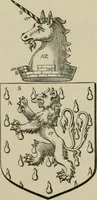 An illustration from The visitation of London : anno Domini 1633, 1634, and 1635. Made by Sr. Henry St. George, kt., Richmond herald, and deputy and marshal to Sr. Richard St. George, kt., Clarencieux king of armes (1880)
