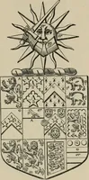 An illustration from The visitation of London : anno Domini 1633, 1634, and 1635. Made by Sr. Henry St. George, kt., Richmond herald, and deputy and marshal to Sr. Richard St. George, kt., Clarencieux king of armes (1880)