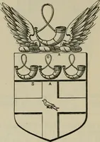 An illustration from The visitation of London : anno Domini 1633, 1634, and 1635. Made by Sr. Henry St. George, kt., Richmond herald, and deputy and marshal to Sr. Richard St. George, kt., Clarencieux king of armes (1880)