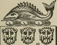 An illustration from The visitation of London : anno Domini 1633, 1634, and 1635. Made by Sr. Henry St. George, kt., Richmond herald, and deputy and marshal to Sr. Richard St. George, kt., Clarencieux king of armes (1880)