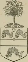 An illustration from The visitation of London : anno Domini 1633, 1634, and 1635. Made by Sr. Henry St. George, kt., Richmond herald, and deputy and marshal to Sr. Richard St. George, kt., Clarencieux king of armes (1880)