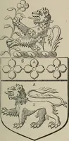 An illustration from The visitation of London : anno Domini 1633, 1634, and 1635. Made by Sr. Henry St. George, kt., Richmond herald, and deputy and marshal to Sr. Richard St. George, kt., Clarencieux king of armes (1880)