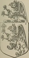 An illustration from The visitation of London : anno Domini 1633, 1634, and 1635. Made by Sr. Henry St. George, kt., Richmond herald, and deputy and marshal to Sr. Richard St. George, kt., Clarencieux king of armes (1880)