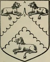 An illustration from The visitation of London : anno Domini 1633, 1634, and 1635. Made by Sr. Henry St. George, kt., Richmond herald, and deputy and marshal to Sr. Richard St. George, kt., Clarencieux king of armes (1880)