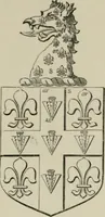 An illustration from The visitation of London : anno Domini 1633, 1634, and 1635. Made by Sr. Henry St. George, kt., Richmond herald, and deputy and marshal to Sr. Richard St. George, kt., Clarencieux king of armes (1880)