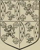 An illustration from The visitation of London : anno Domini 1633, 1634, and 1635. Made by Sr. Henry St. George, kt., Richmond herald, and deputy and marshal to Sr. Richard St. George, kt., Clarencieux king of armes (1880)