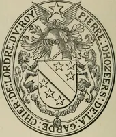 An illustration from The visitation of London : anno Domini 1633, 1634, and 1635. Made by Sr. Henry St. George, kt., Richmond herald, and deputy and marshal to Sr. Richard St. George, kt., Clarencieux king of armes (1880)