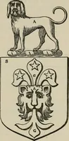 An illustration from The visitation of London : anno Domini 1633, 1634, and 1635. Made by Sr. Henry St. George, kt., Richmond herald, and deputy and marshal to Sr. Richard St. George, kt., Clarencieux king of armes (1880)