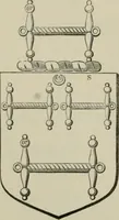 An illustration from The visitation of London : anno Domini 1633, 1634, and 1635. Made by Sr. Henry St. George, kt., Richmond herald, and deputy and marshal to Sr. Richard St. George, kt., Clarencieux king of armes (1880)