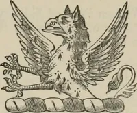 An illustration from The visitation of London : anno Domini 1633, 1634, and 1635. Made by Sr. Henry St. George, kt., Richmond herald, and deputy and marshal to Sr. Richard St. George, kt., Clarencieux king of armes (1880)