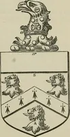 An illustration from The visitation of London : anno Domini 1633, 1634, and 1635. Made by Sr. Henry St. George, kt., Richmond herald, and deputy and marshal to Sr. Richard St. George, kt., Clarencieux king of armes (1880)