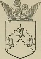An illustration from The visitation of London : anno Domini 1633, 1634, and 1635. Made by Sr. Henry St. George, kt., Richmond herald, and deputy and marshal to Sr. Richard St. George, kt., Clarencieux king of armes (1880)