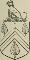 An illustration from The visitation of London : anno Domini 1633, 1634, and 1635. Made by Sr. Henry St. George, kt., Richmond herald, and deputy and marshal to Sr. Richard St. George, kt., Clarencieux king of armes (1880)