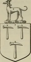An illustration from The visitation of London : anno Domini 1633, 1634, and 1635. Made by Sr. Henry St. George, kt., Richmond herald, and deputy and marshal to Sr. Richard St. George, kt., Clarencieux king of armes (1880)