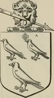 An illustration from The visitation of London : anno Domini 1633, 1634, and 1635. Made by Sr. Henry St. George, kt., Richmond herald, and deputy and marshal to Sr. Richard St. George, kt., Clarencieux king of armes (1880)