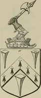 An illustration from The visitation of London : anno Domini 1633, 1634, and 1635. Made by Sr. Henry St. George, kt., Richmond herald, and deputy and marshal to Sr. Richard St. George, kt., Clarencieux king of armes (1880)