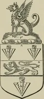 An illustration from The visitation of London : anno Domini 1633, 1634, and 1635. Made by Sr. Henry St. George, kt., Richmond herald, and deputy and marshal to Sr. Richard St. George, kt., Clarencieux king of armes (1880)