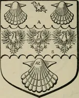 An illustration from The visitation of London : anno Domini 1633, 1634, and 1635. Made by Sr. Henry St. George, kt., Richmond herald, and deputy and marshal to Sr. Richard St. George, kt., Clarencieux king of armes (1880)