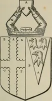 An illustration from The visitation of London : anno Domini 1633, 1634, and 1635. Made by Sr. Henry St. George, kt., Richmond herald, and deputy and marshal to Sr. Richard St. George, kt., Clarencieux king of armes (1880)