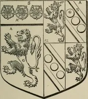 An illustration from The visitation of London : anno Domini 1633, 1634, and 1635. Made by Sr. Henry St. George, kt., Richmond herald, and deputy and marshal to Sr. Richard St. George, kt., Clarencieux king of armes (1880)